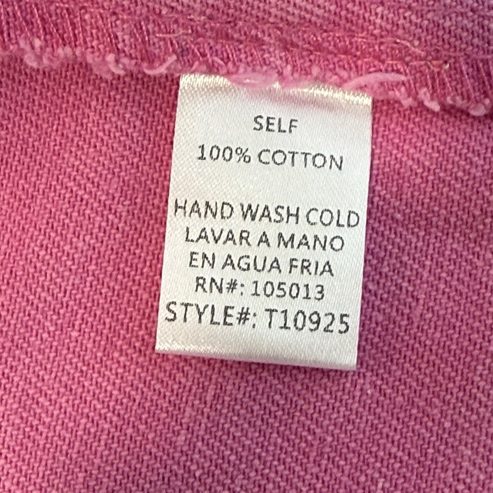 Savanna Jane Womens Pink Denim Double Breasted Blazer Jacket Size M Puff Sleeve - Picture 6 of 12